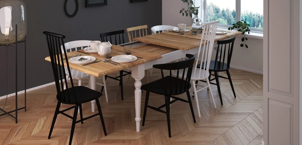 Eiken tafels voor eetkamer of woonkamer in Provençaalse stijl